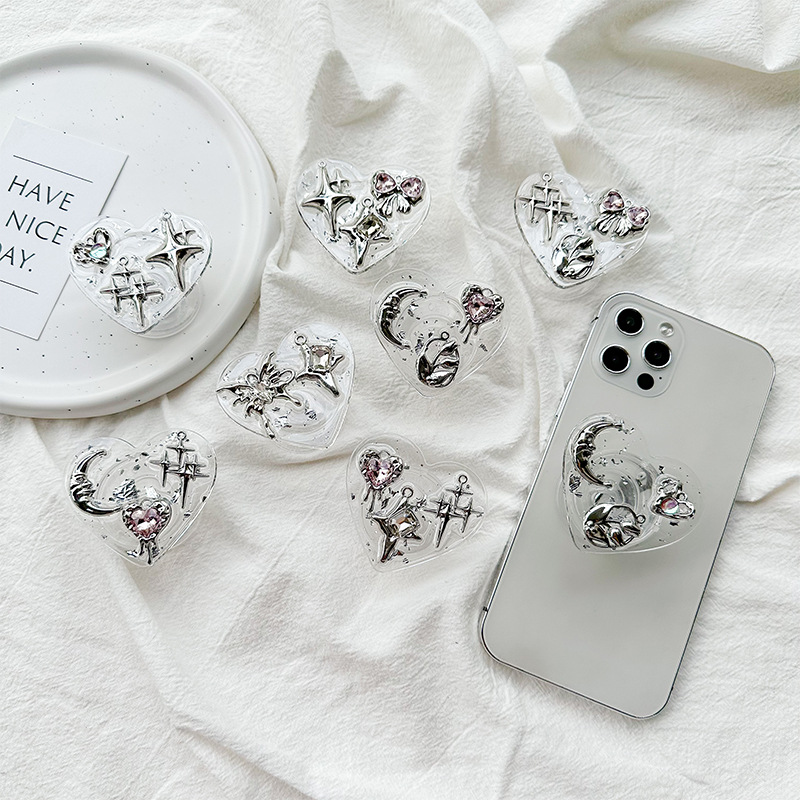 Event Support - Penyangga Ponsel Clear Heart Phone Grip