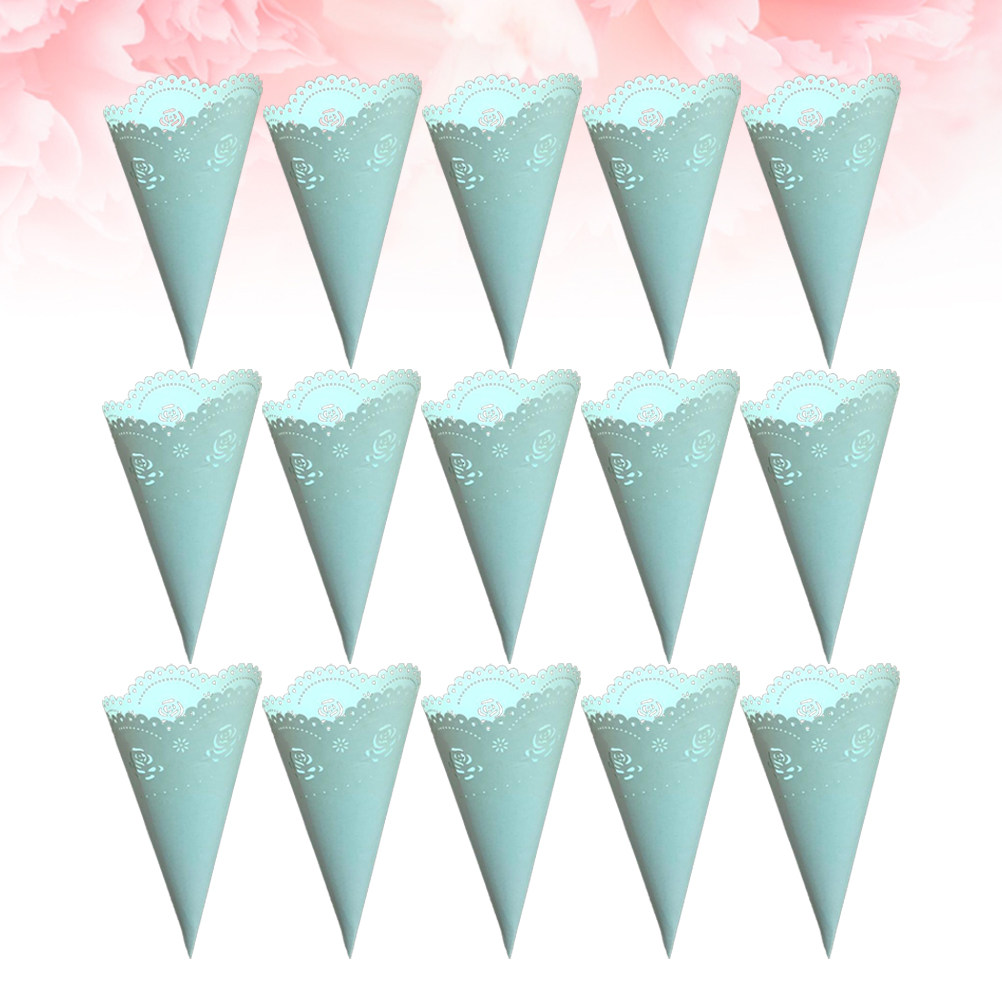 Papercraft Supply Confetti - 20 Buah Tempat Konfeti Berongga, Kerucut
