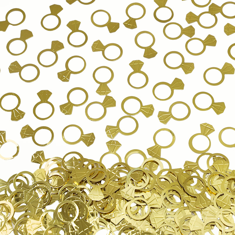 Papercraft Supply Confetti - 50 Buah/Tas Dekorasi Konfeti Cincin Berlian