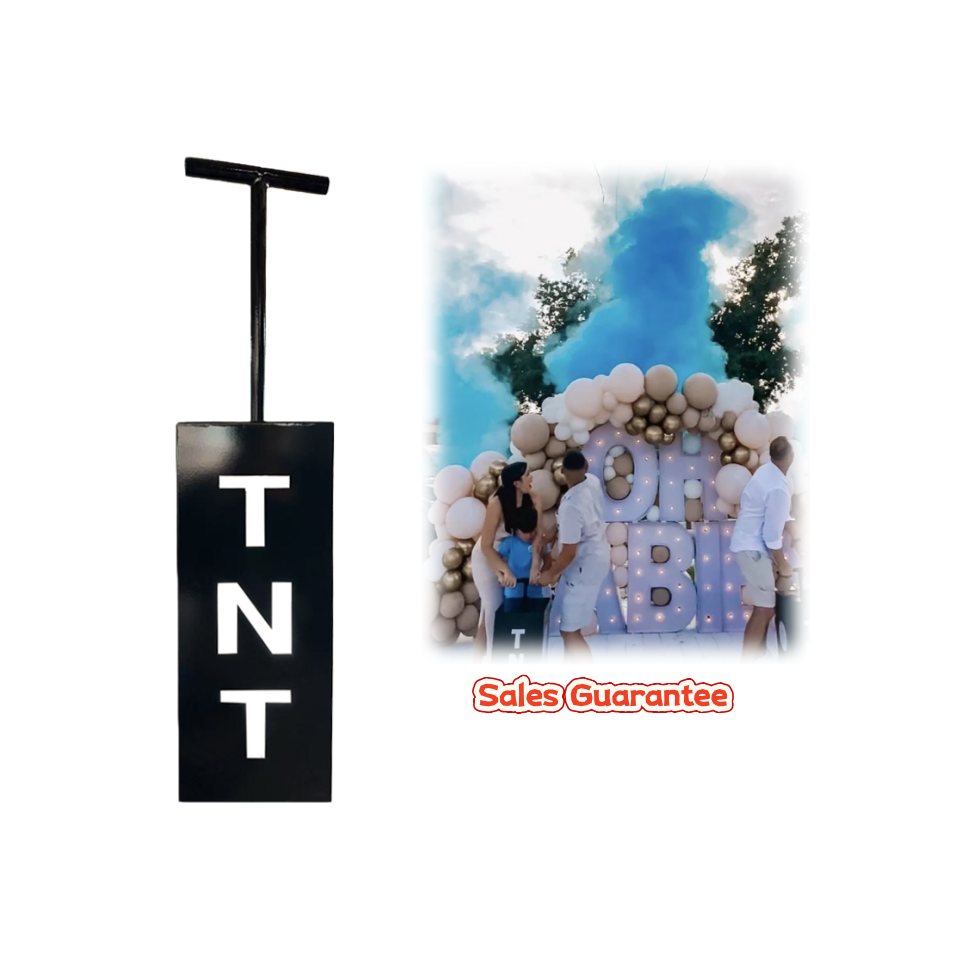 Confetti Cannon Tube - Set Meriam Kontrol TNT untuk Pengungkapan