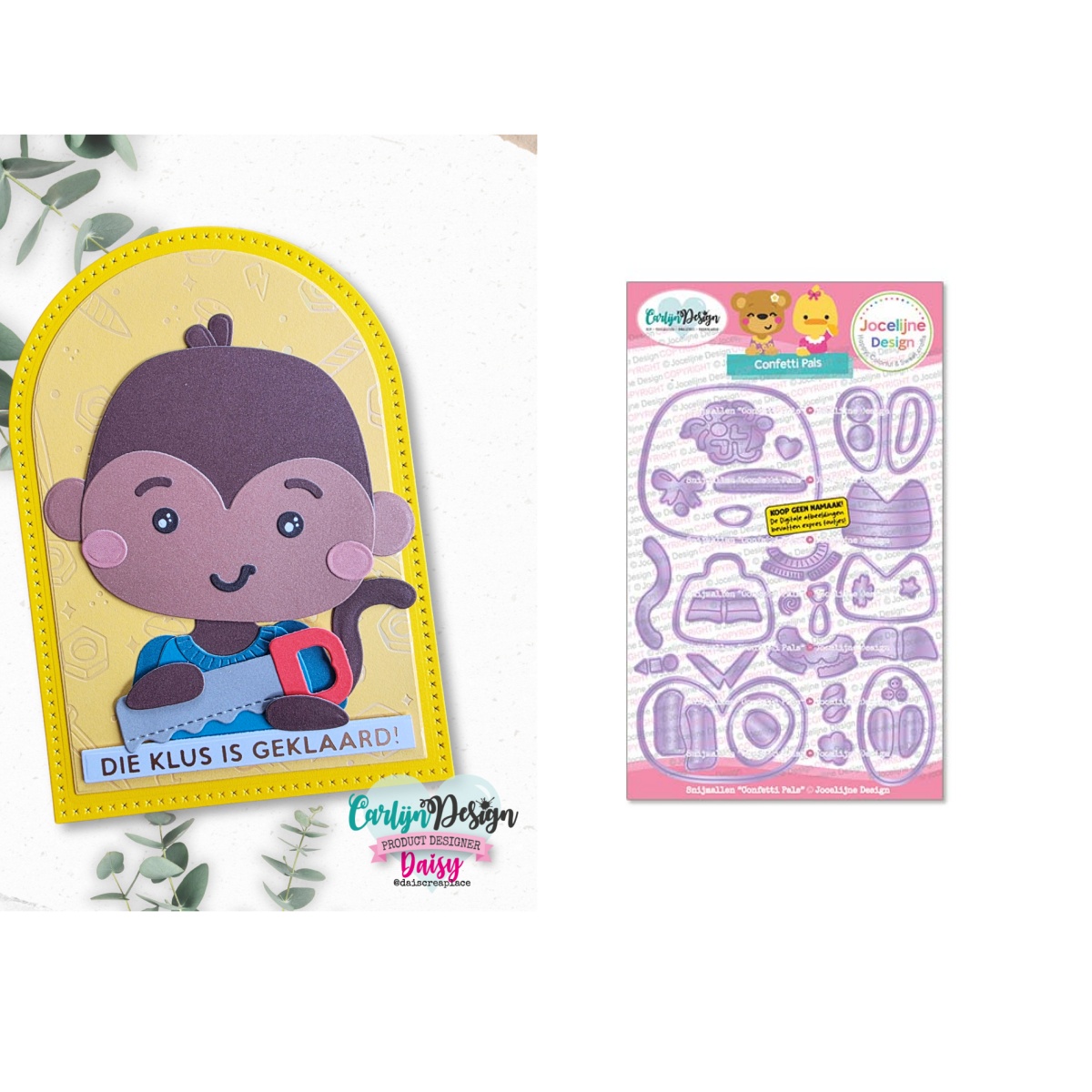 Papercraft Supply Confetti - Confetti Pals Metal Cutting Dies untuk