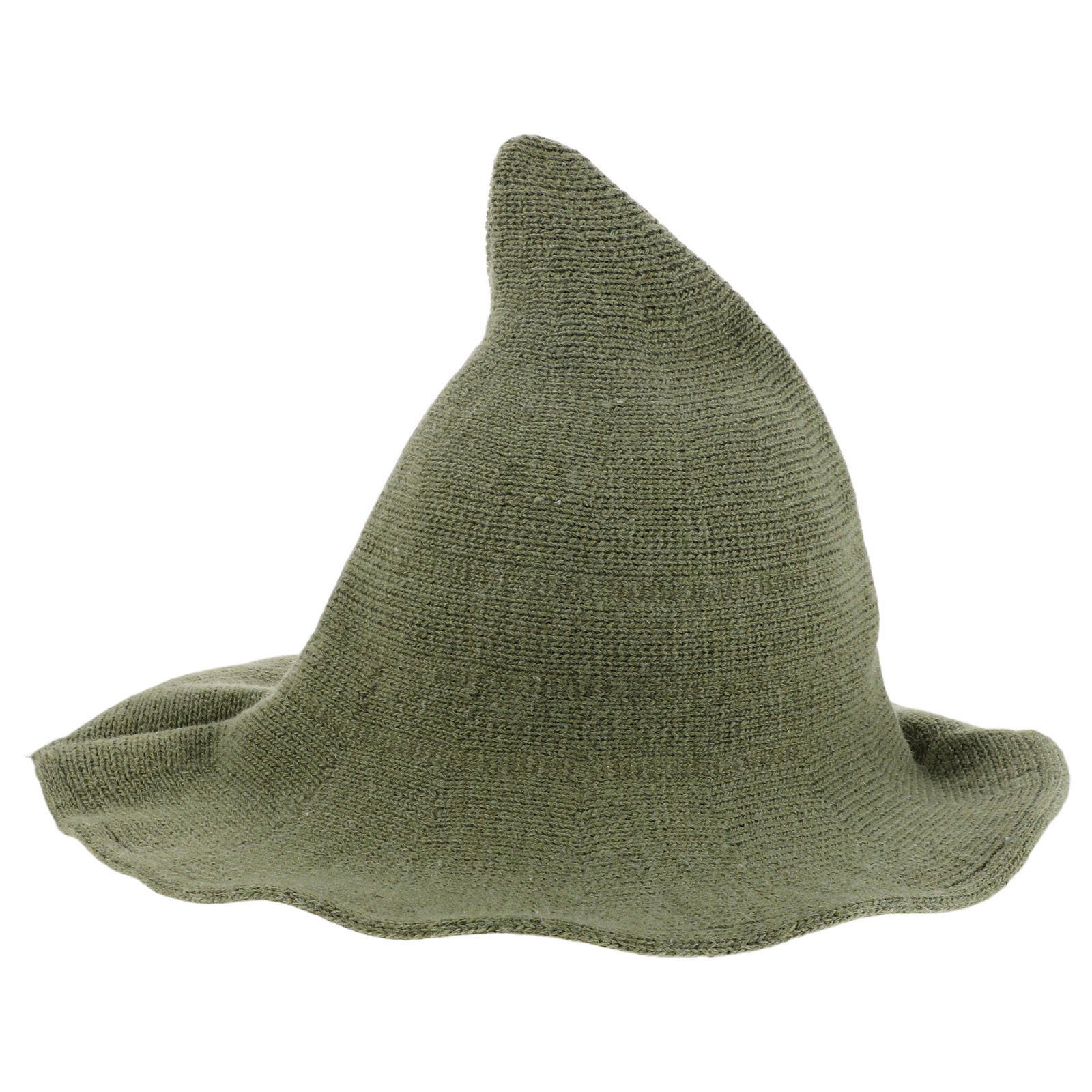 Party Hat Cone - Topi Penyihir Hijau Pria Bahan Campuran