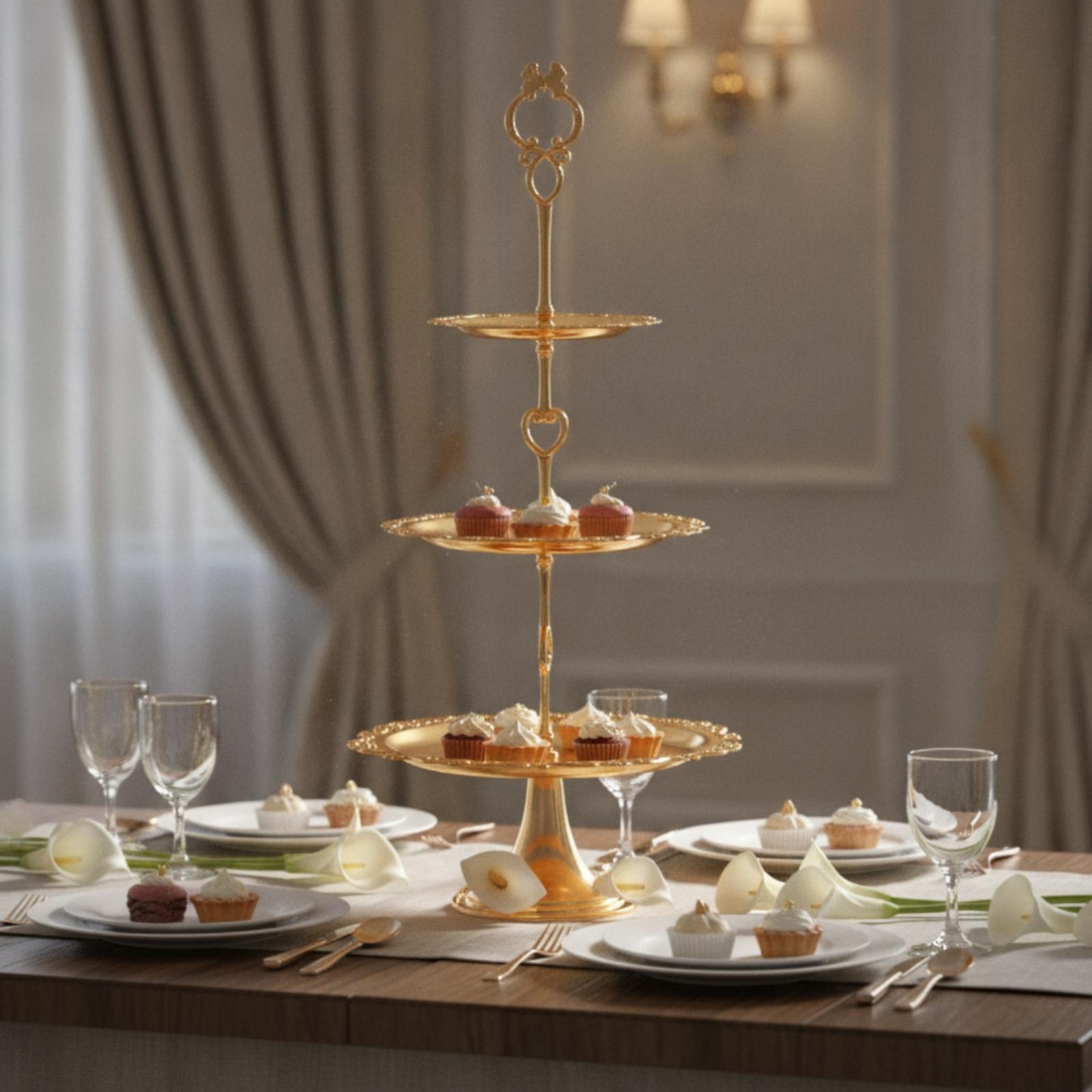 Rak Sajian Kue Bertingkat Loga - Cupcake Stand Tier ulasan dan harga