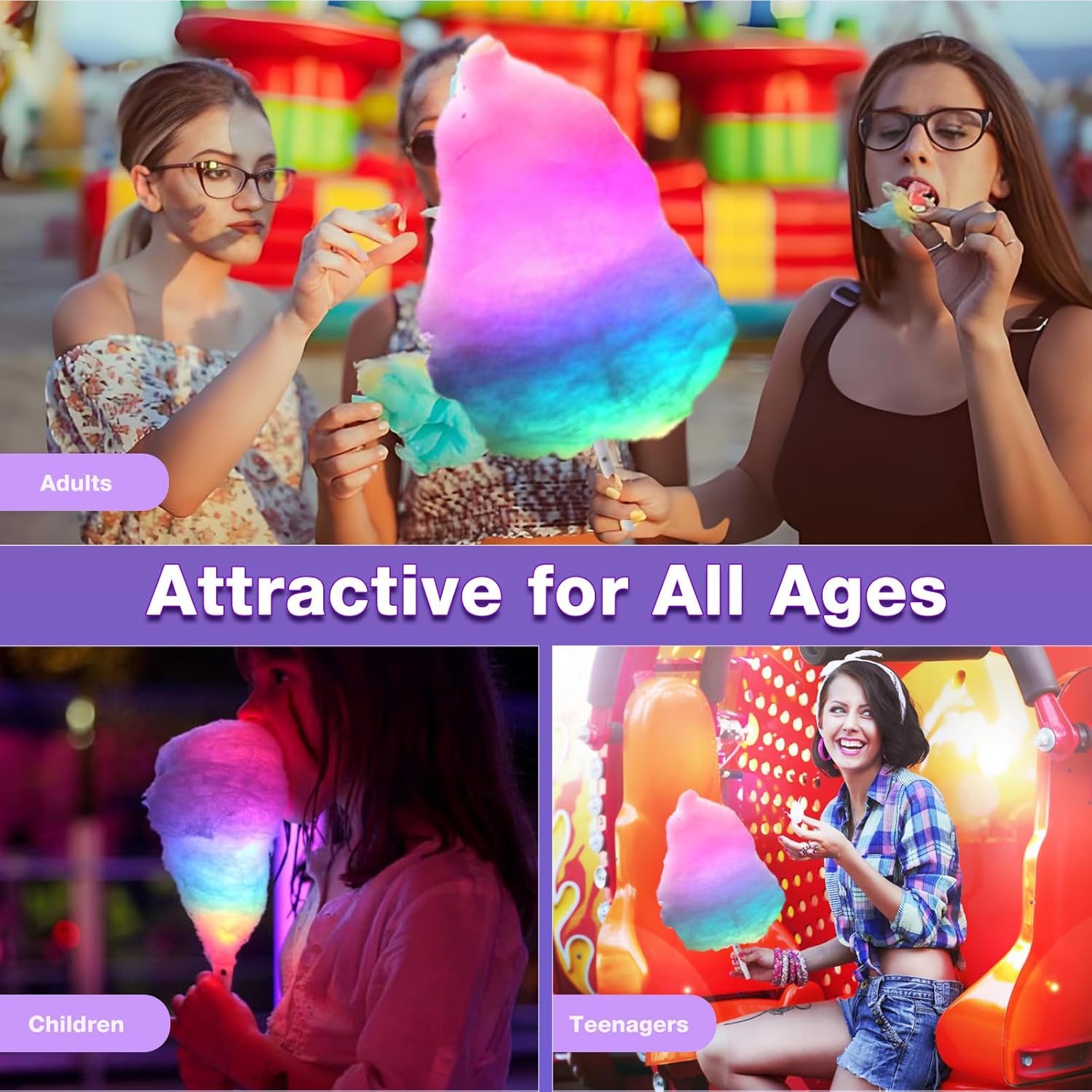 20 Buah Kerucut Permen Kapas L - Cotton Candy Cone ulasan dan harga