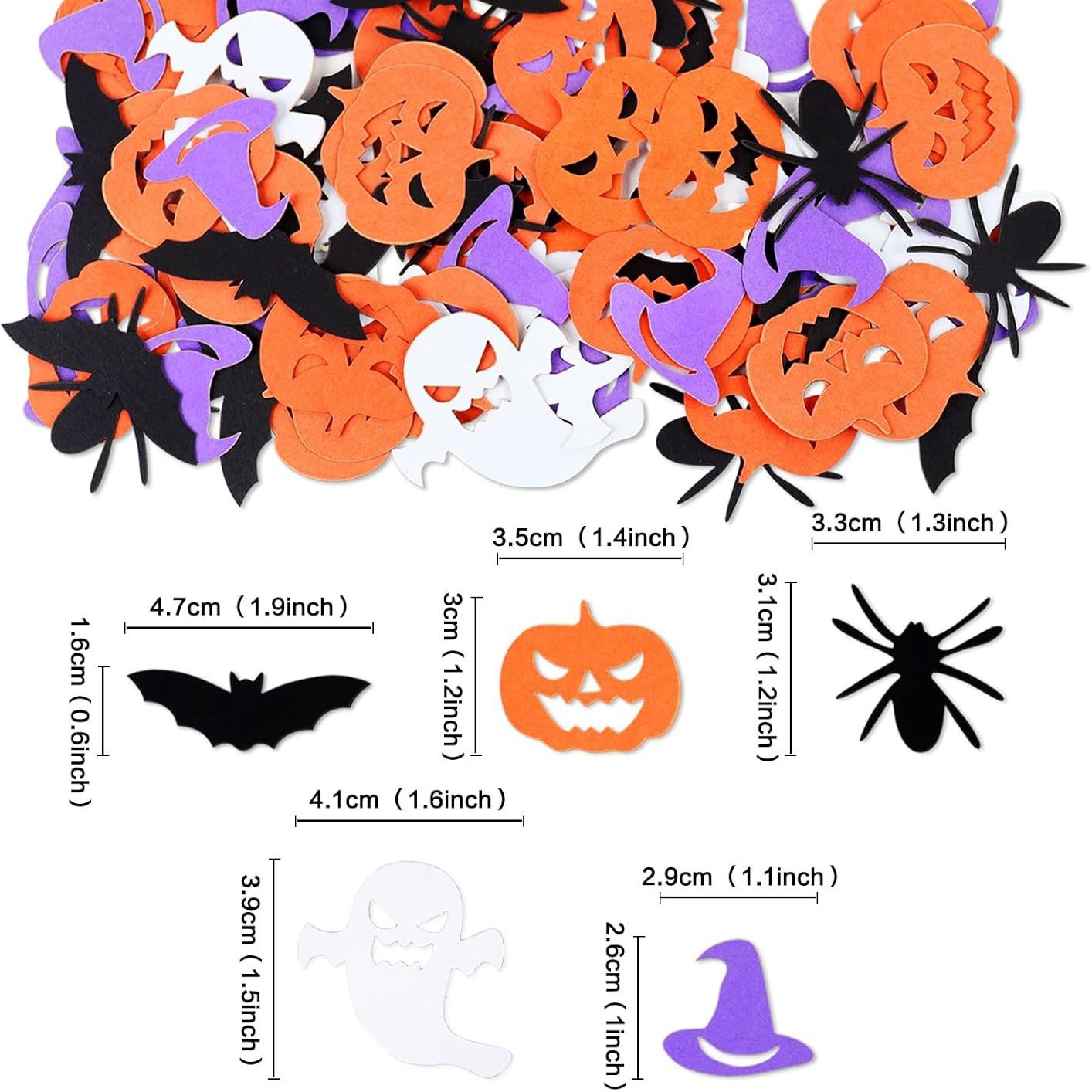 Dekorasi Pesta Halloween: Konf - Papercraft Supply Confetti ulasan dan harga