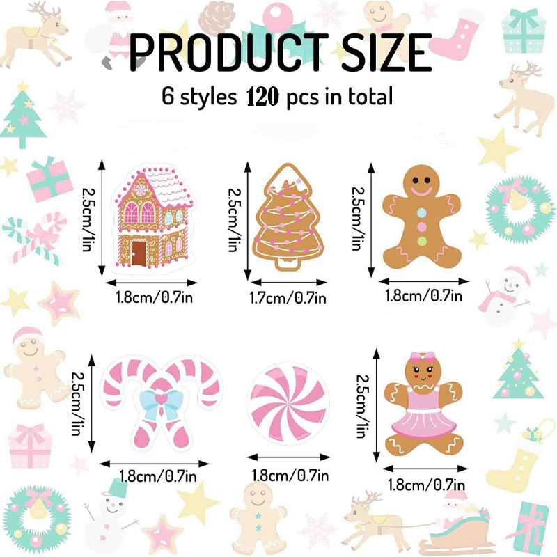 330Pcs Konfeti Natal Berbentuk - Papercraft Supply Confetti ulasan dan harga