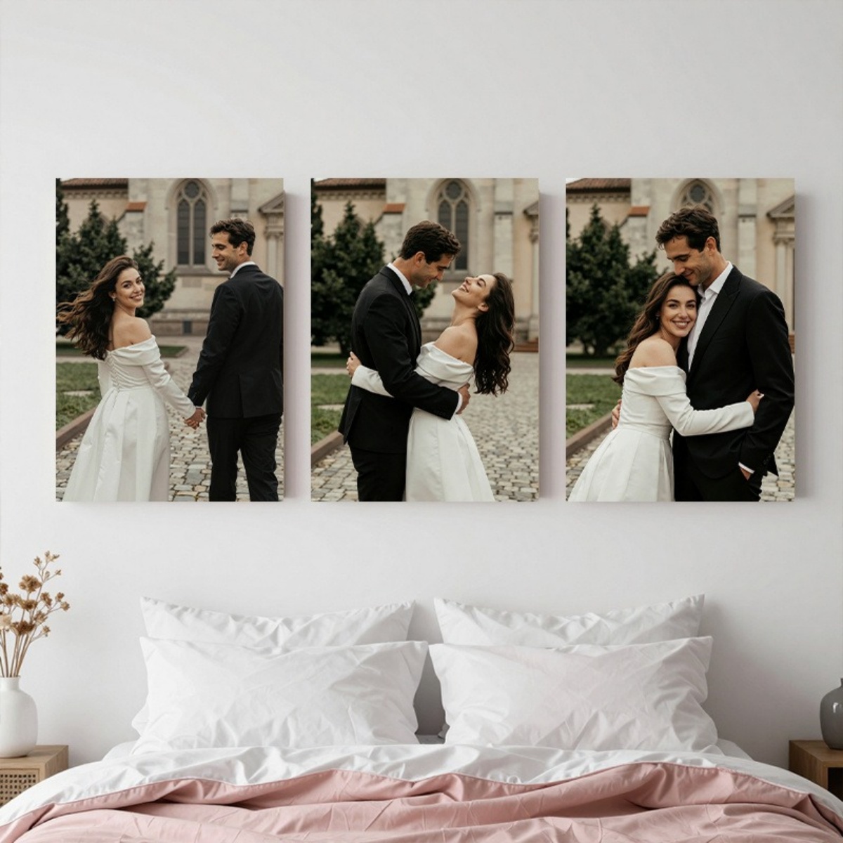 Set 3 Cetakan Kanvas Foto Kust - Eve Party ulasan dan harga