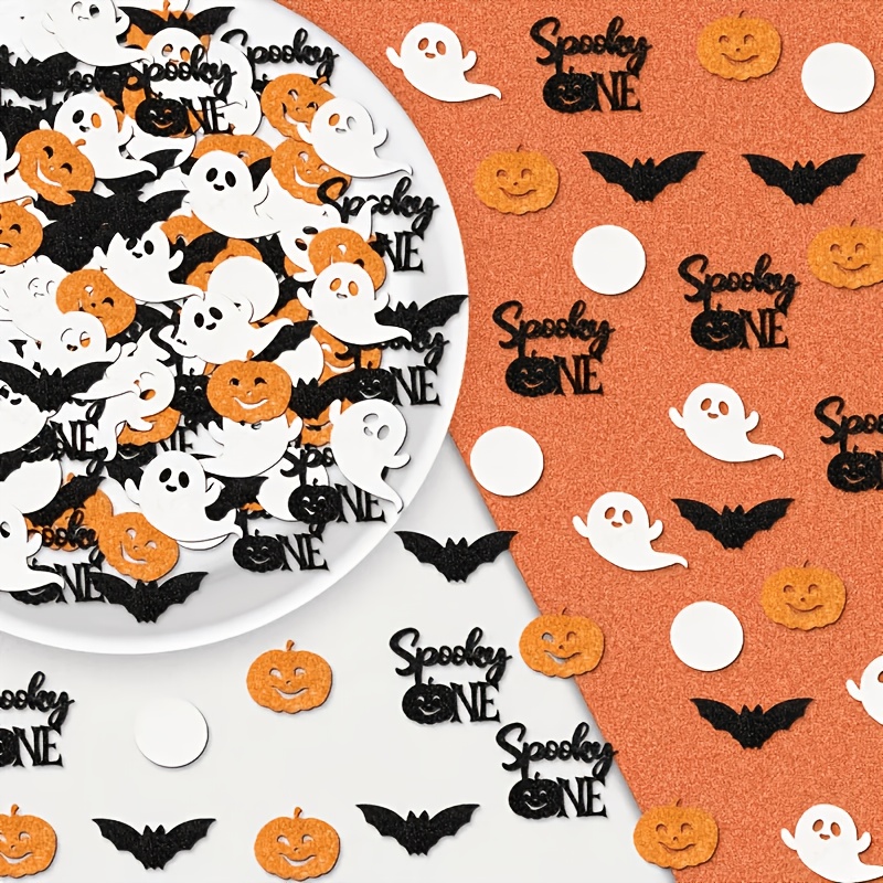 Konfeti Meja Halloween Oranye  - Papercraft Supply Confetti ulasan dan harga