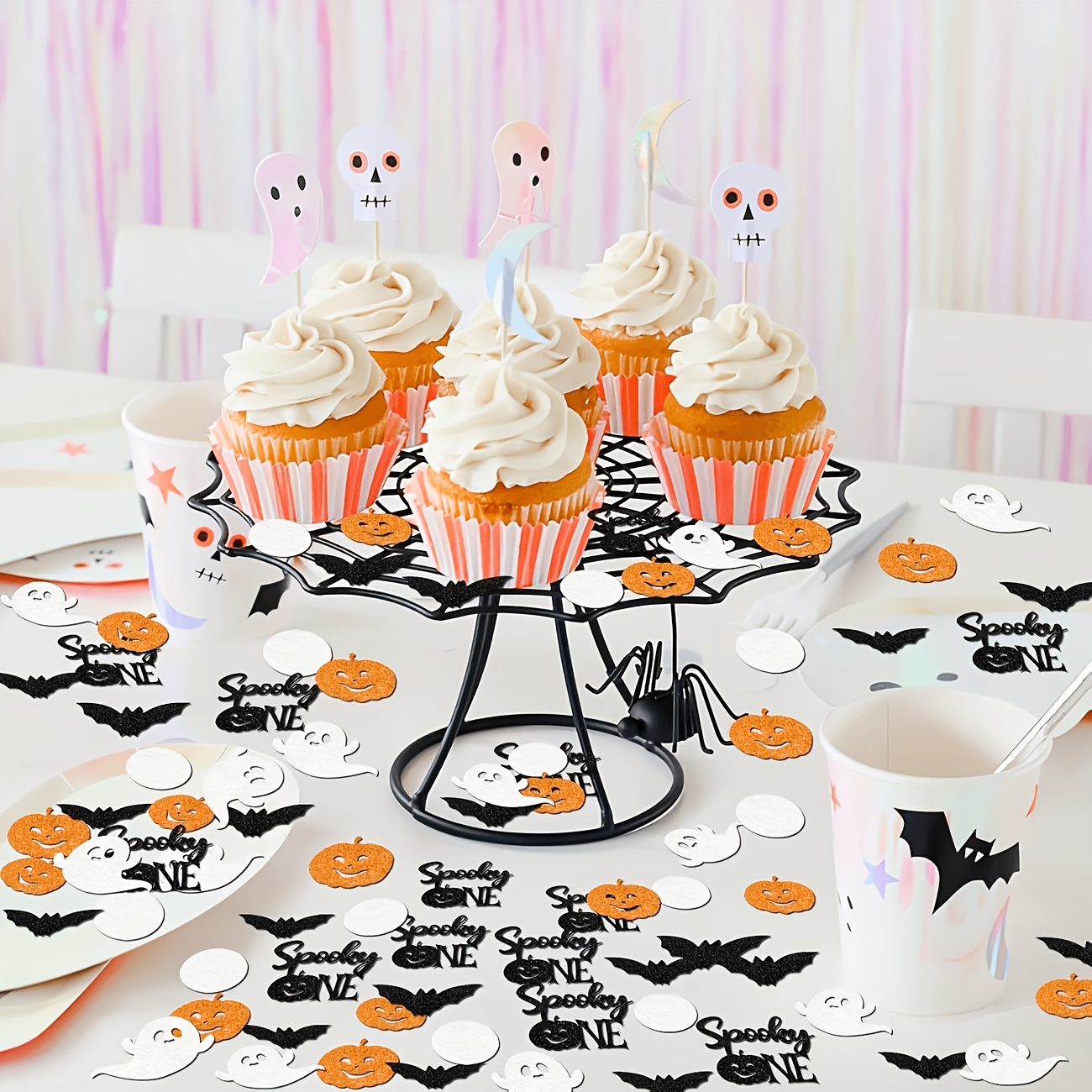 Konfeti Meja Halloween Oranye  - Papercraft Supply Confetti ulasan dan harga
