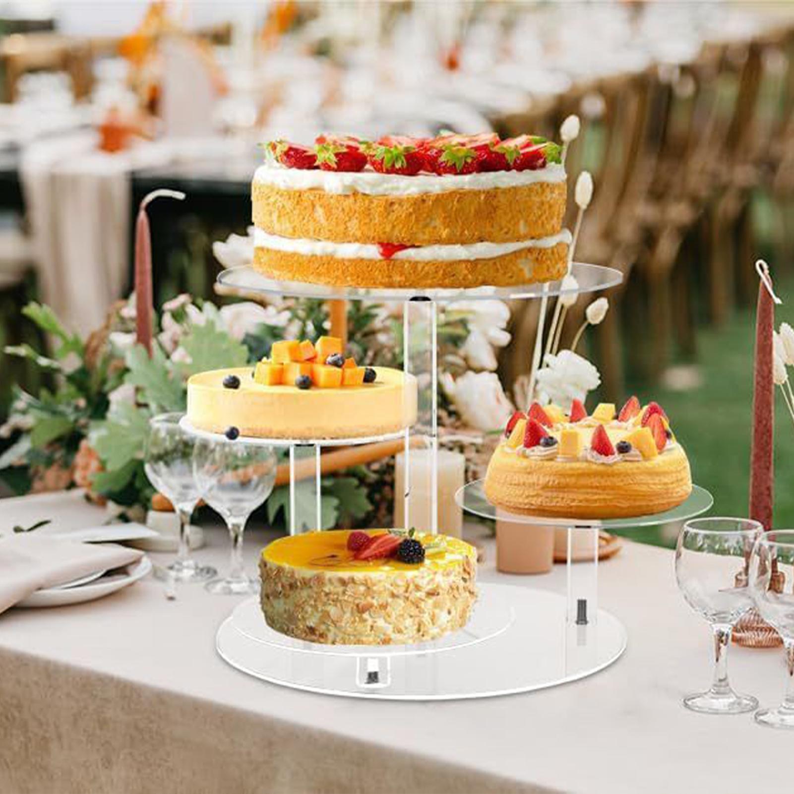 Tempat Kue Kering Akrilik 4 Ti - Cupcake Stand Tier ulasan dan harga
