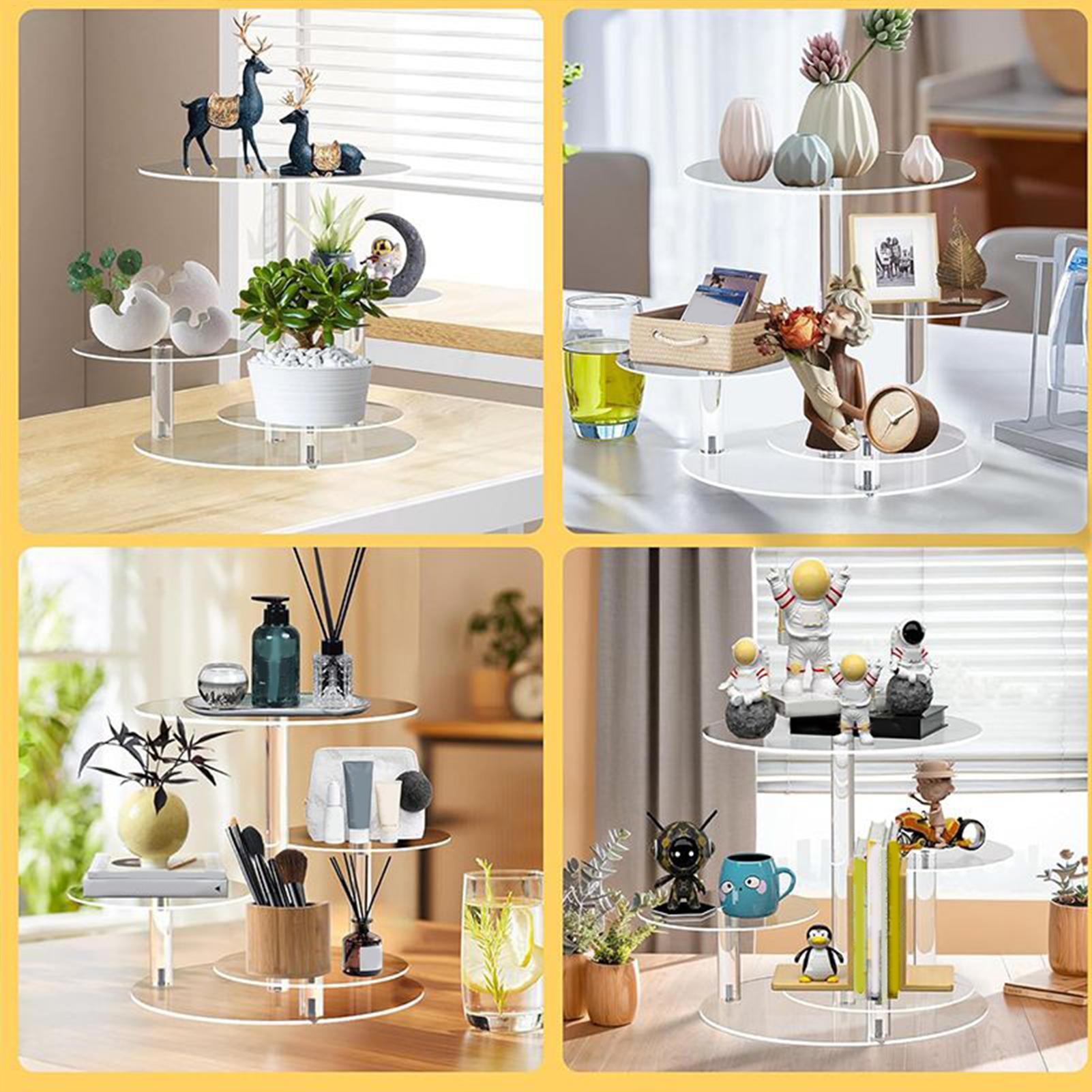 Tempat Kue Kering Akrilik 4 Ti - Cupcake Stand Tier ulasan dan harga