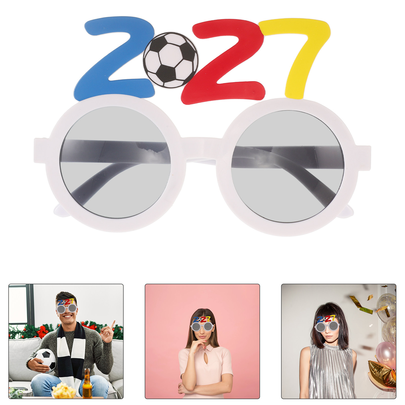 2Pcs Kacamata Pesta Sepak Bola - Photo Booth Frame ulasan dan harga