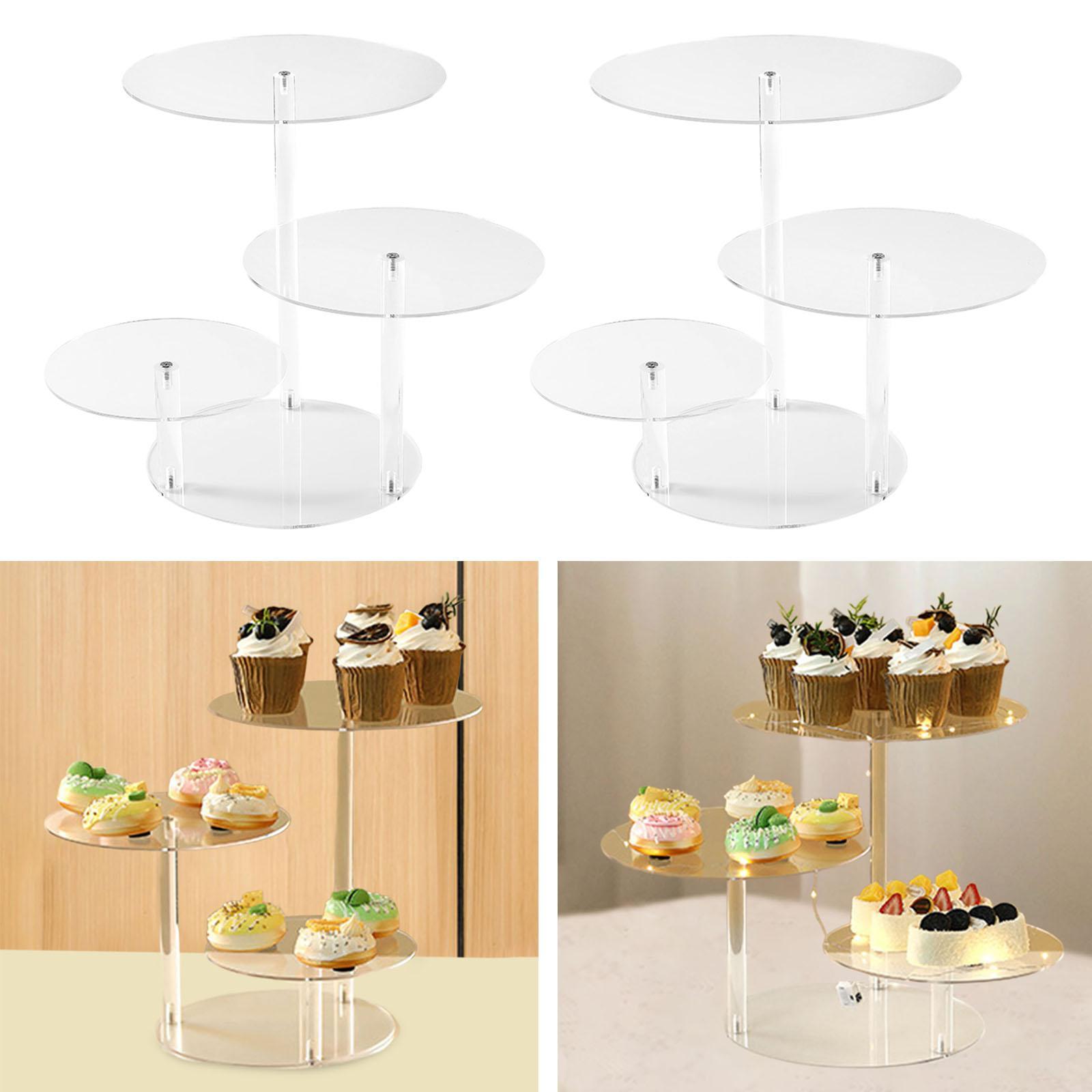 Rak Kue Akrilik 3 Tingkat deng - Cupcake Stand Tier ulasan dan harga