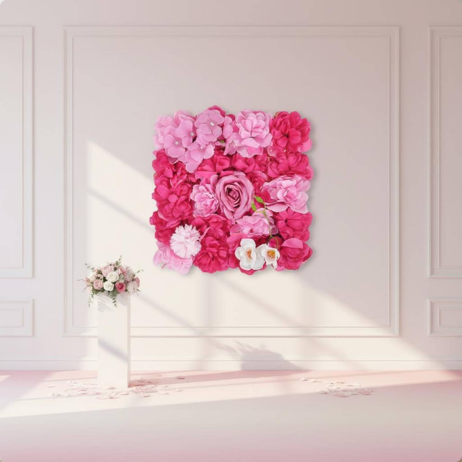 Panel Dinding Bunga Buatan Mud - Flower Wall Panel ulasan dan harga