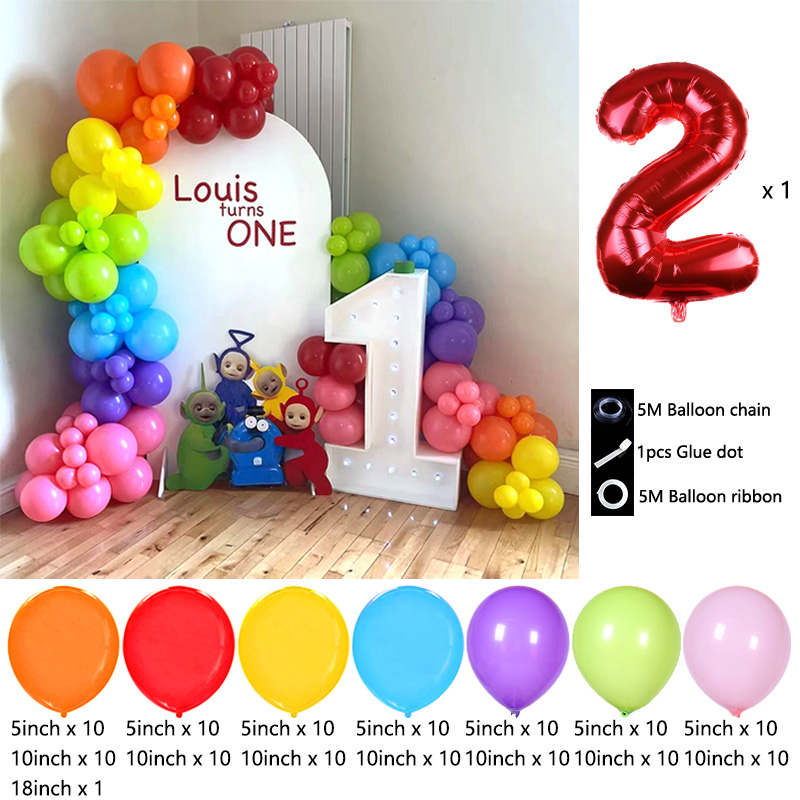 Rangkaian Balon Tema Teletubbi - Balloon Arch Kit ulasan dan harga