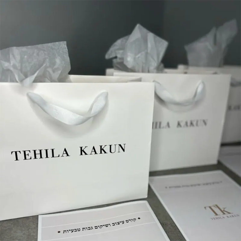 10 buah tas kertas Logo kustom - Event Party Shop ulasan dan harga