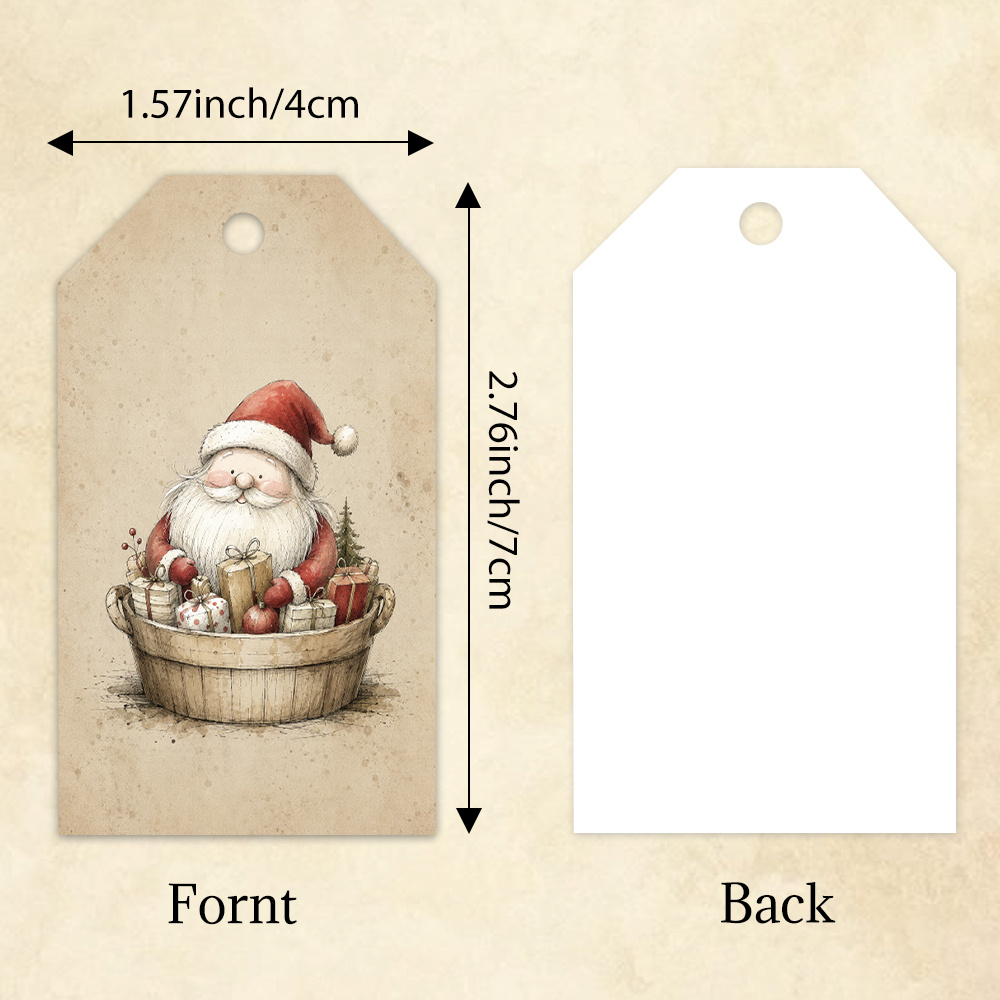 40pcs Label Dekoratif Santa Cl - Eve Party ulasan dan harga