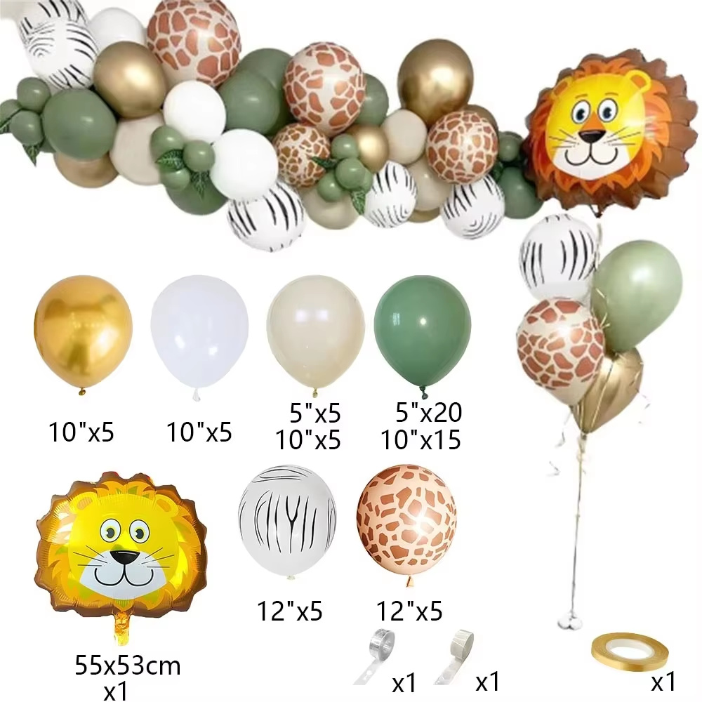 Balon Ulang Tahun Hewan Hutan  - Balloon Arch Kit ulasan dan harga