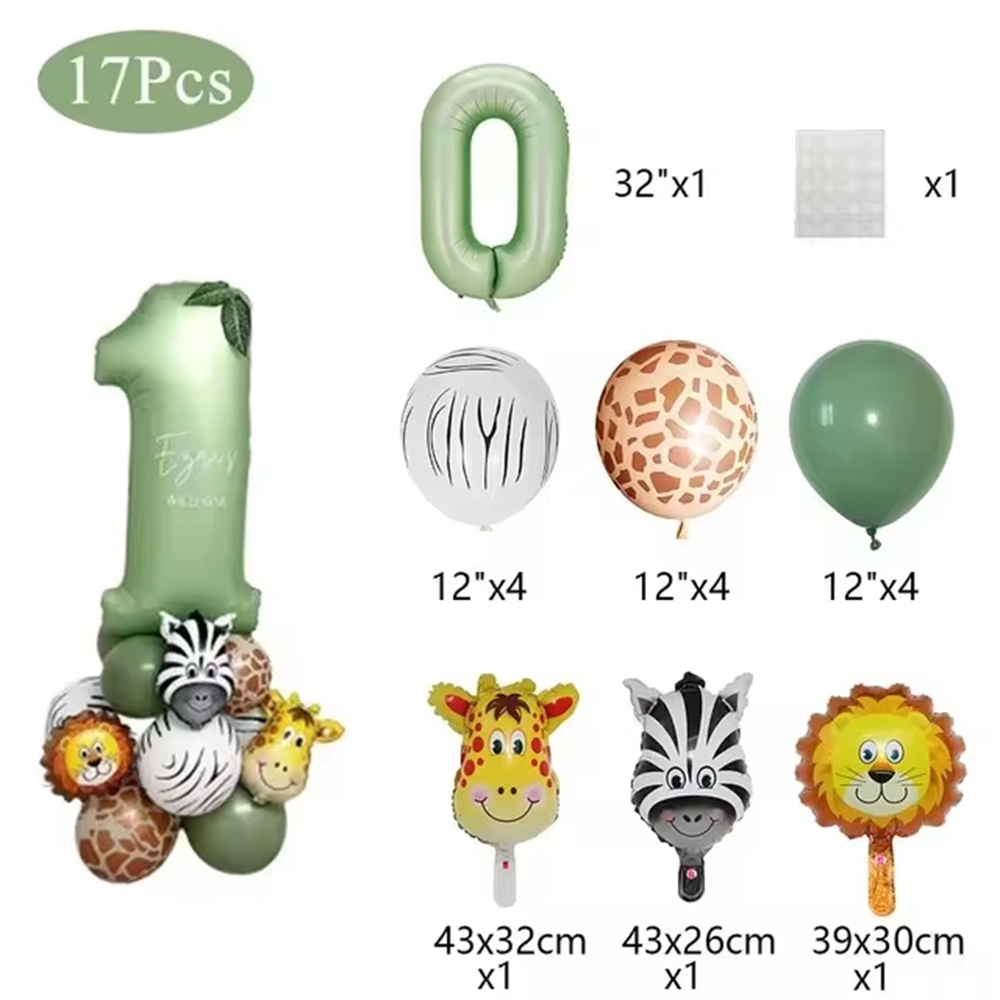 Balon Ulang Tahun Hewan Hutan  - Balloon Arch Kit ulasan dan harga