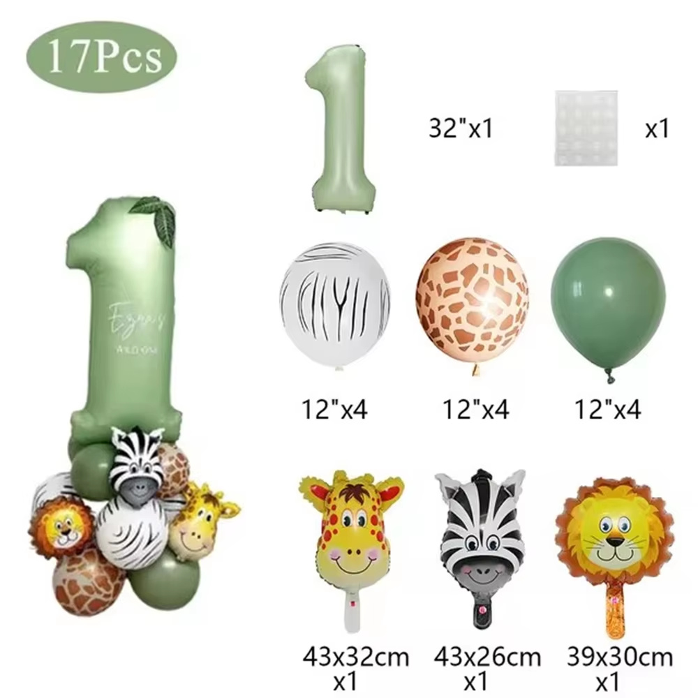 Balon Ulang Tahun Hewan Hutan  - Balloon Arch Kit ulasan dan harga