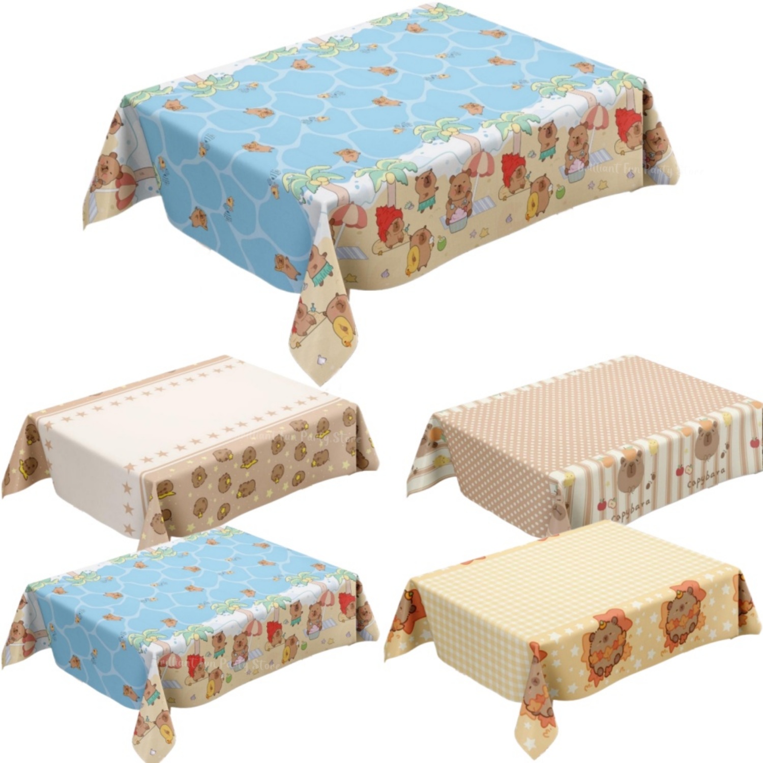 Taplak Meja Kapibara Lucu untu - Table Cloth Disposable ulasan dan harga